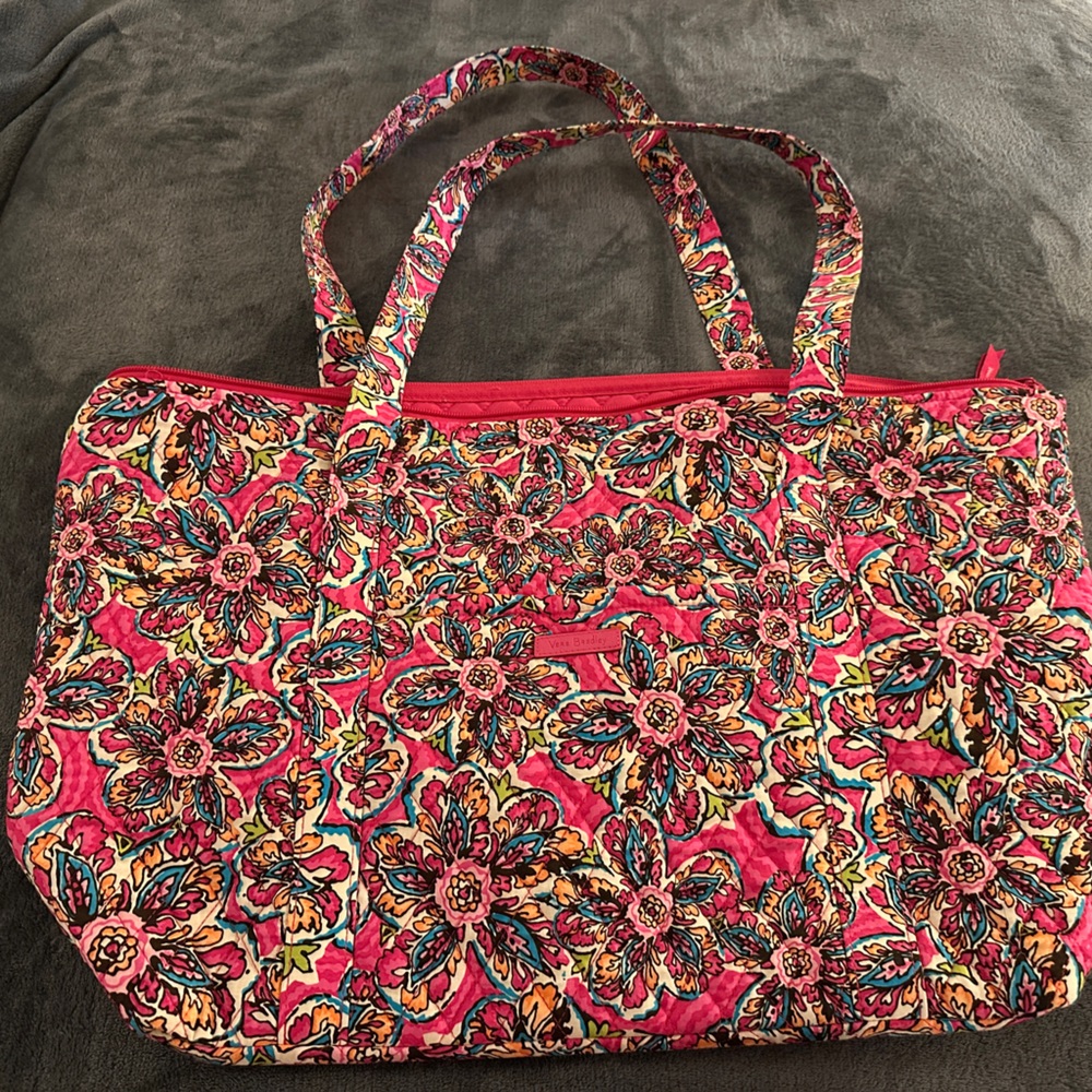 Vera Bradley Pink Floral LARGE Tote